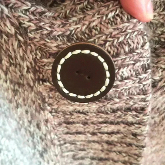 JM Collection Alpaca blend Grandpa Cardigan Sweater Size Large - Picture 2 of 7